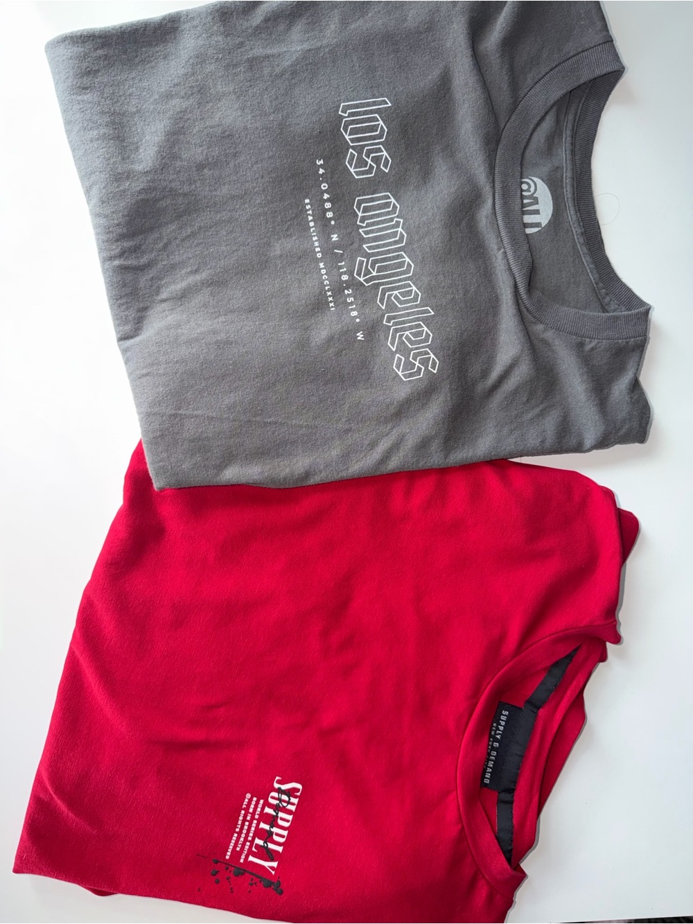 Supply & Demand + Everyone Is Rad Men’s Large Graphic Tee Bundle 2 Shirts